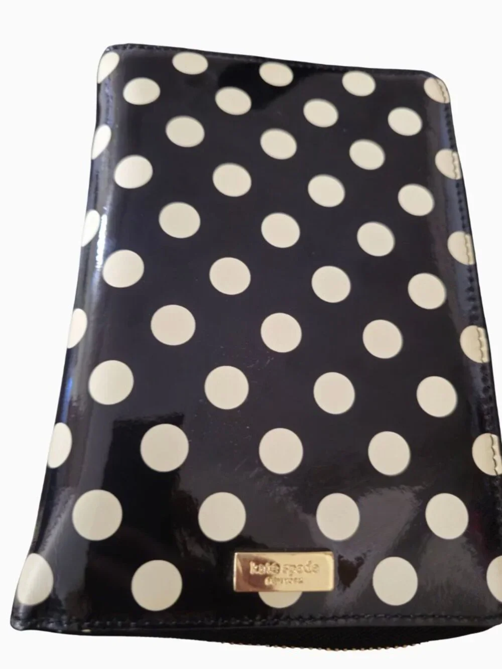 KATE SPADE WELLESLEY ZIP 6-RING AGENDA ORGANIZER • BLACK & WHITE